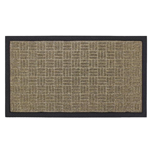Firth Tile Rubber + Polyprop Door Mat- Beige 40 x 70cm